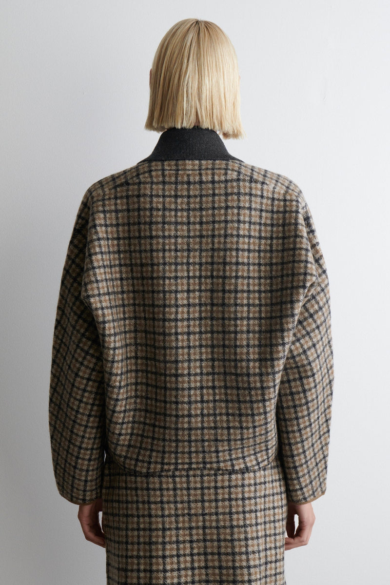 Arlette Wool Check Jacket