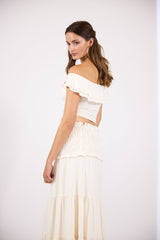 Paula | Sleeveless Top with Maxi Skirt Boho Set