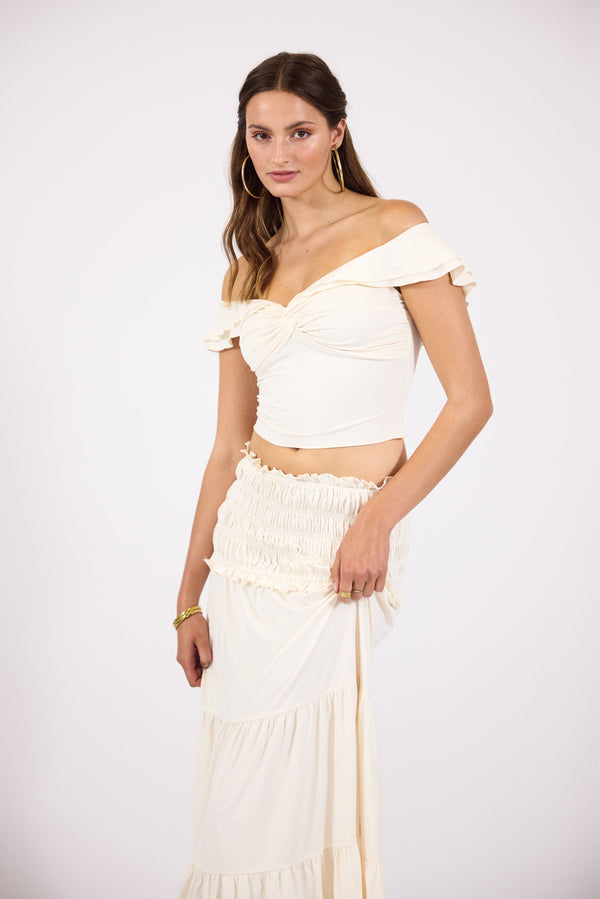 Paula | Sleeveless Top with Maxi Skirt Boho Set