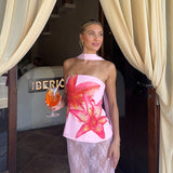 Ariah | Floral Sleeveless Top with Scarf