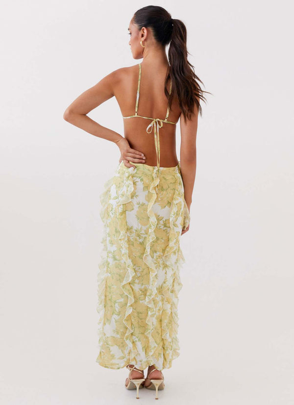 Daffodil Ruffle Maxi