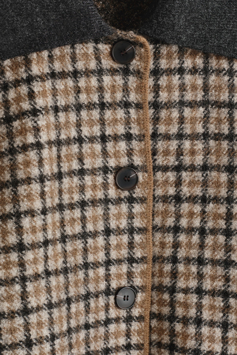 Arlette Wool Check Jacket