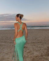 Chandria | Braided Maxi Dress with Split