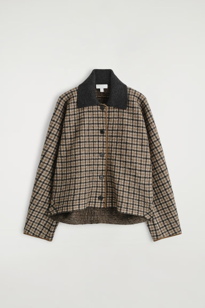 Arlette Wool Check Jacket